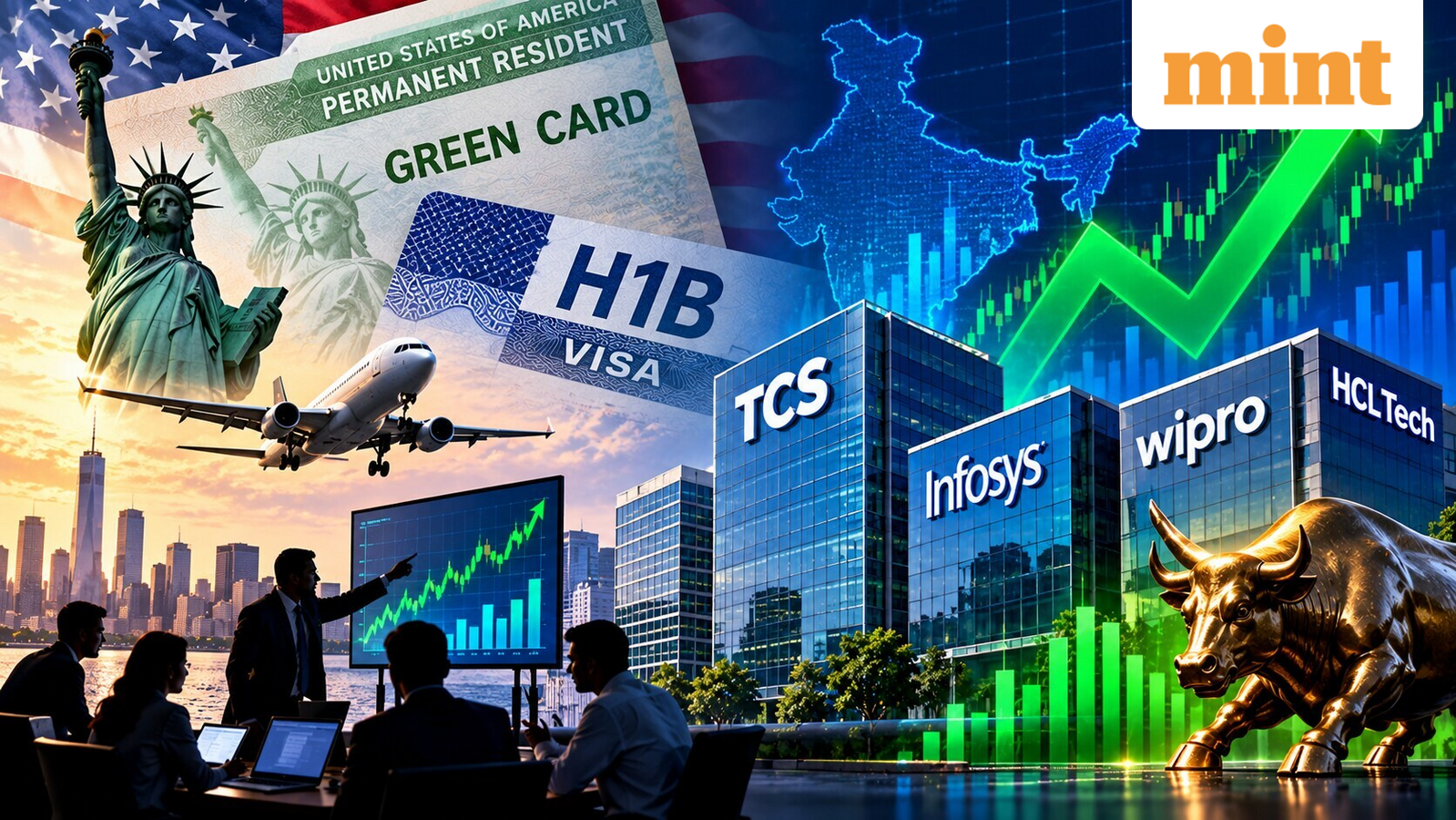 TCS Q2, US Green Card program, H1B visa: Big triggers for IT stocks today – TCS, Infosys, Wipro, HCL | Experts’ view