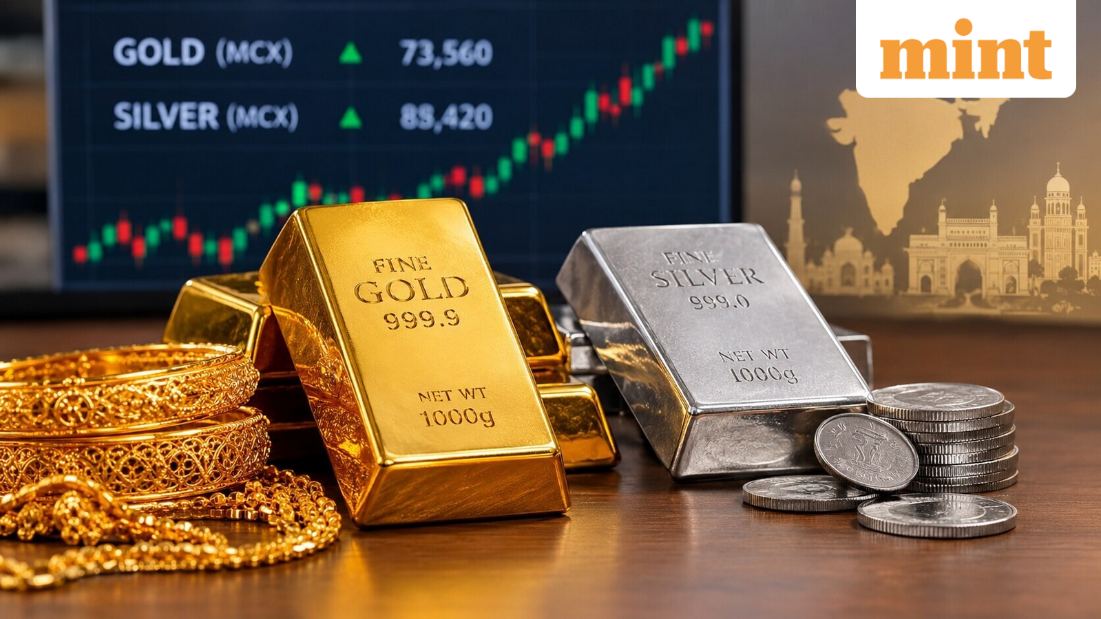 Gold, silver prices today, 9 October: Check retail rates of 24K, 22K gold, 999 silver in Delhi, Mumbai and Kolkata